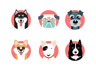 Favorite dog 🐶🐶🐶🐶 animal dog illustrations