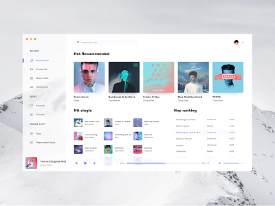 ❤️Music player～❤️ design music player sketch ui