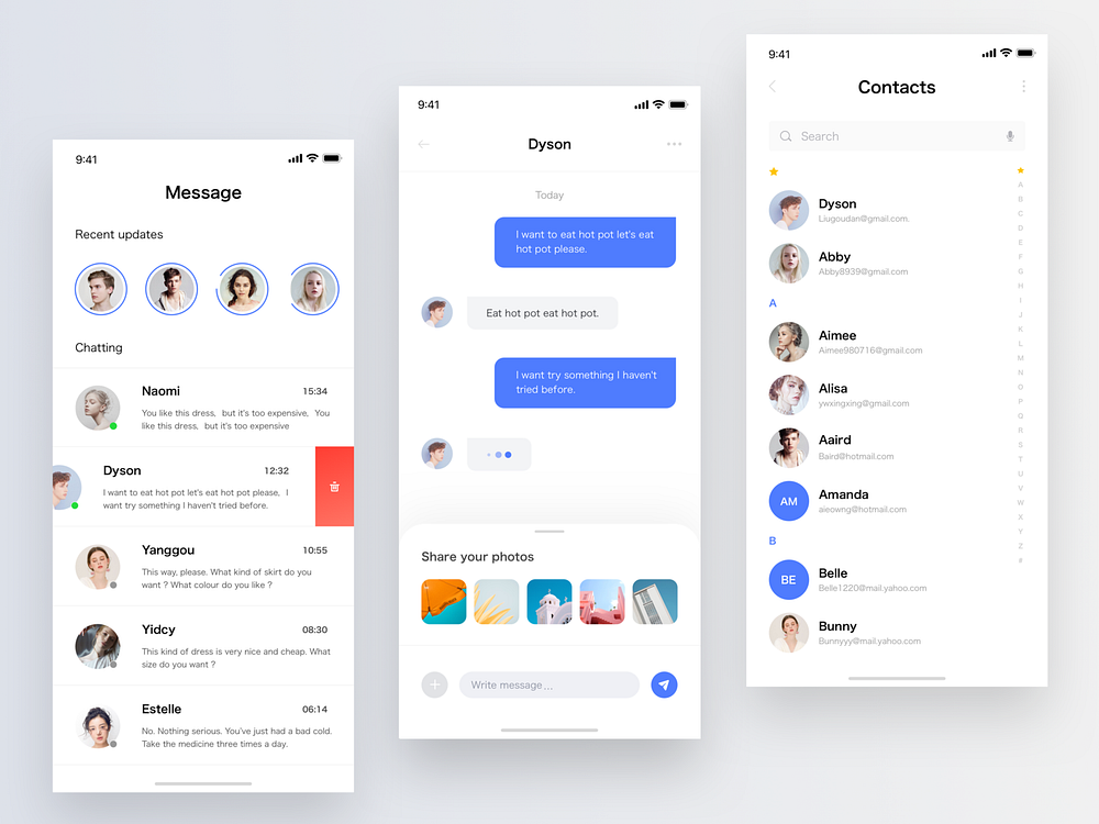 Social App Concept by 刘狗蛋 for DCU on Dribbble