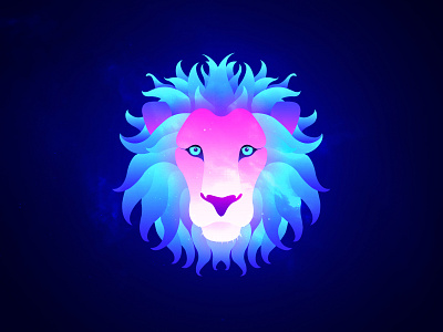 colourful lion