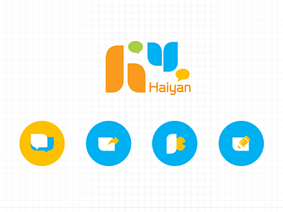 Community Signs。 letter H combined with a Y branding design flat icon illustration logo minimal typography ui ux