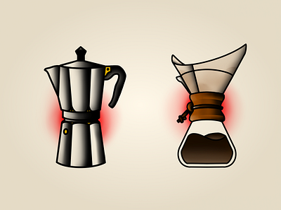 Coffee Flash ☕ bold chemex coffee flash illustration lines percolator sheet tattoo traditional