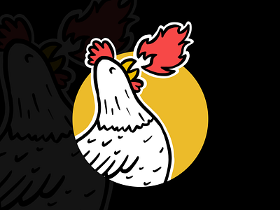Hot Chicken chicken drawing hot illustration logo spicy