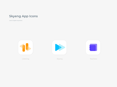 App Icon Redesign app daily 100 daily 100 challenge logo skyeng ui vector visual design