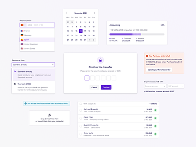 Grapes 🍇 Spendesk's design system app application components data table design design system finance fintech interface product design saas spendesk startup table ui ui kit ux web