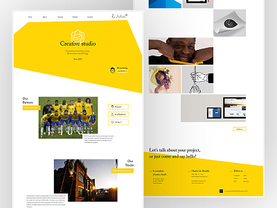 Agency website / Concept agency art concept digital direction redesign ui ux web yellow