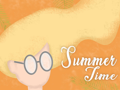 Summer Girl characters design feminine girl illustration summer vacation vector