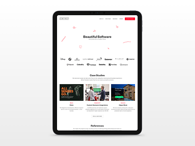 SwingDev – Website clean clear design desktop minimal simple ui web website white