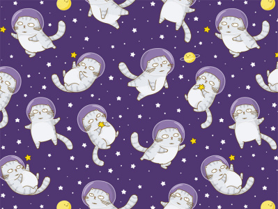 Bender the Cat. In space cartoon cat cosmic huhli13 pattern shutterstock space star usbfco vector