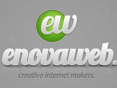 Enovaweb Logo gray green logo