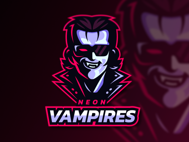 Neon Vampire Esports Logo by Fábio Lobo on Dribbble