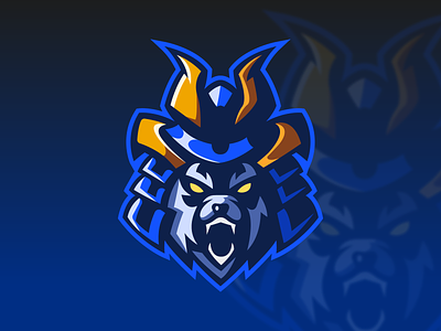 Samurai Wolves 🐺 blue character design detailed download esports fabiolobodesign free freepik helmet illustration japanese katana logo mascot samurai template wolf wolves