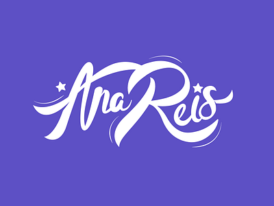 Ana Reis - Singer Logo calligraphy font hand lettering identity logo logotype sketch typography