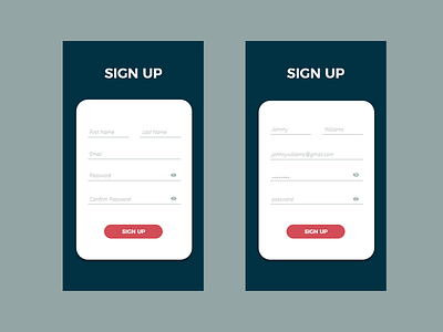 Daily UI - #1 Sign Up