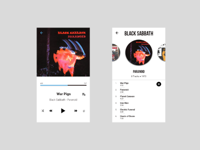 Daily UI - #9 Music Player