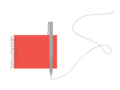 Illustration illustration pen pen and ink red sketchbook