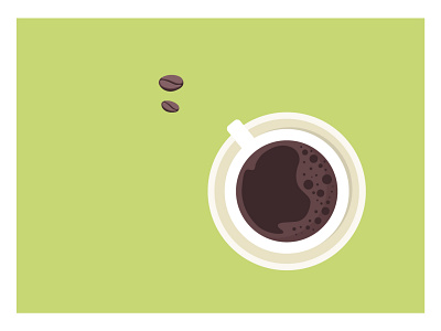 Morning coffee beans coffee graphic design illustration mug