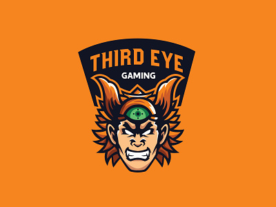 Third Eye Esport Logo badge cool logo design e sport esport logo esport mascot logo esport team esports gaming logo illustration orange logo third eye third eye esport logo third eye gaming third eye gaming logo third eye man twitch logo