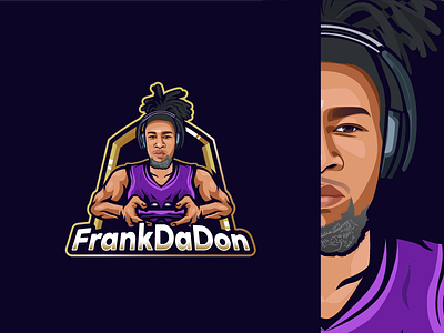 FrankDaDon badge controller esport logo controller gaming logo cool logo e sport esport logo esport mascot logo esport team frankdadon logo gaming gaming logo logodesign man esport logo mascot logo mascot logo design streamer logo twitch logo twitch stream