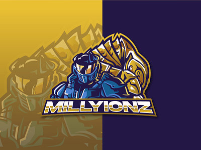 Millyionz Esport Logo arbiter logo badge cool logo e sport esport logo esport mascot logo esport team gaming logo halo esport logo halo esport logo halo logo logodesign mascot logo mister chief logo twitch logo