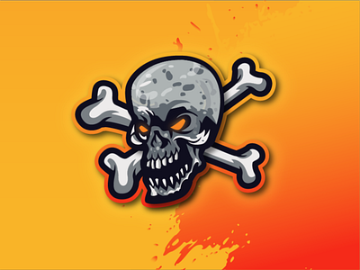 SaltyBonez Esport Gaming Logo badge call of duty logo cool logo crossbones e sport esport logo gaming logo mascotlogo salty bones logo skull and crossbones skull bones esport skull esport skull gaming skull logo skull mascot logo twitch logo yellow mascot