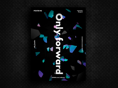 Abstract poster #6 3d abstract baugasm cinema 4d dark design illustration poster type