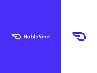 Nablavind Logo branding clean design identity logo minimal typography vector wing