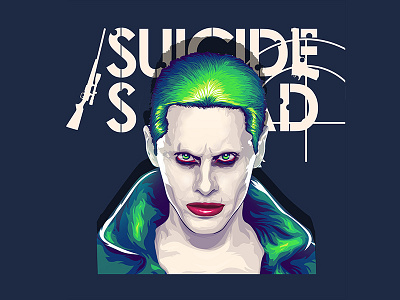 Suicide Squad Joker Illustration Vector T-Shirt Print comics dc digital art fan art graphic design illustration logo pop culture print quick sketch tshirt vector art