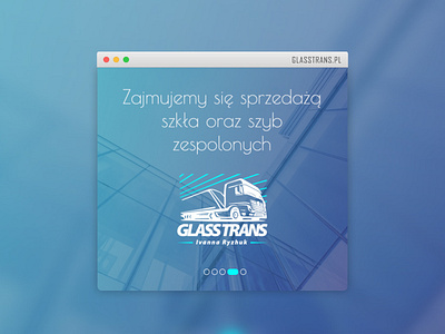 Corporate Website Development for Glasstrans company