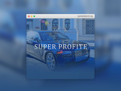 Web-Portal Development for the investment project Super Profite