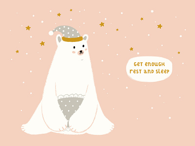 Children's poster "Get enough rest and sleep"