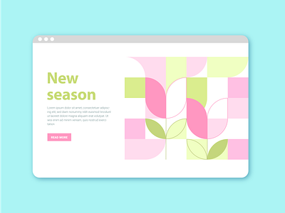 Geometric illustration for article "New season"