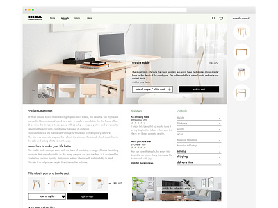 Ikea redesign product page