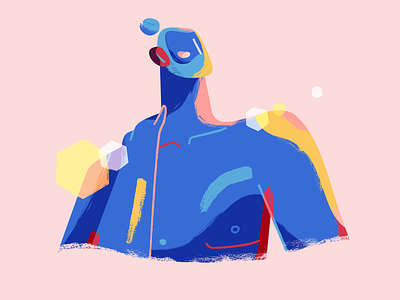 Pose 2 adobe illustrator brush character character design colors illustration male man pose texture