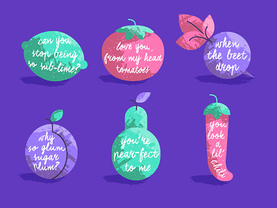 Food puns to make you schmile food fruit funny illustration pun quote vegetable veggie