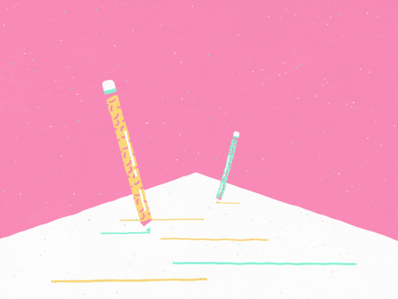Happy Pencils by Dinos&Teacups on Dribbble