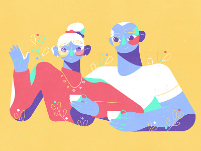 Grandma by Dinos&Teacups on Dribbble