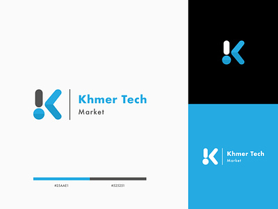 Khmer Tech Market - LOGO Design branding graphic design logo tech ui