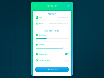 Daily UI 007 • Settings