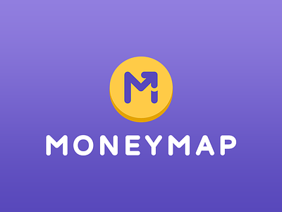 Dribbble Template Logo design fintech logo moneymap