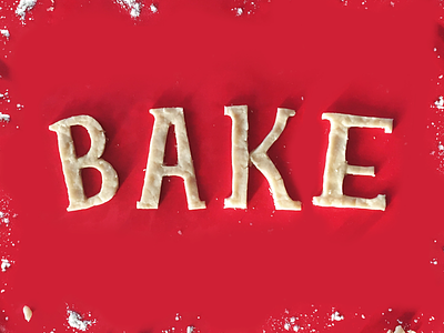Let's Bake food lettering food type type typography