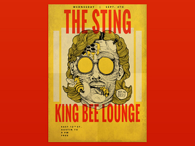 The Sting design illustration poster design