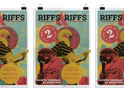 Riffs & Riffs - Event Poster design illustration poster design print design