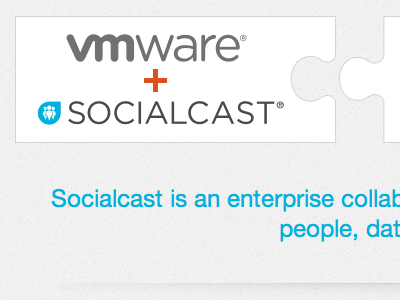 Acquired Homepage Design acquisition announcement homepage socialcast vmware web