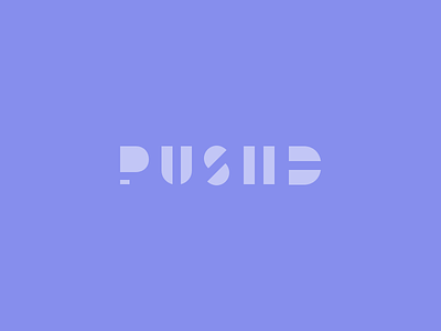 Pushd Logo brand e identity logo pushd