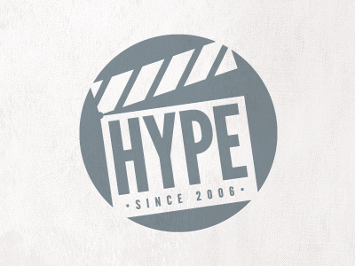 Hype blue grey illustrator logo tan texture wip