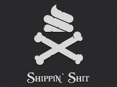 Shippin' Sh*t bones flag ios it pirate poop ship shipping shit wall wallpaper