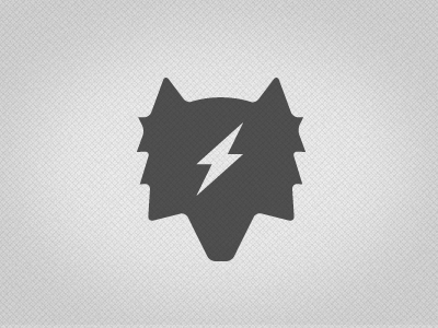 Wolf Bolt bolt howl icon lightening logo wolf