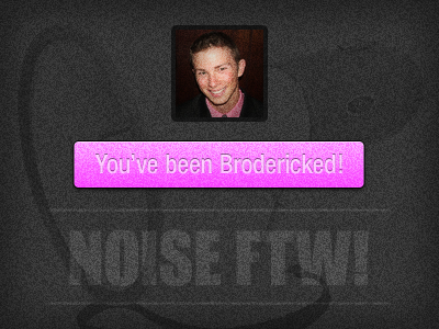 BAM! black broderick noise pink