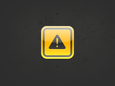 Notified App Icon@2x 4 @2x app black display icon ios iphone notified notifiedapp retina yellow